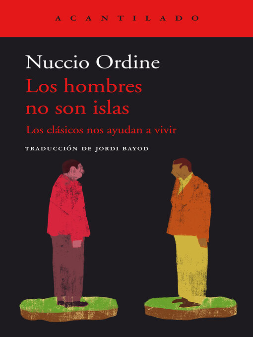 Detalles del título Los hombres no son islas de Nuccio Ordine - Lista de espera